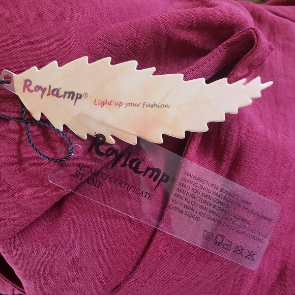 RoyLamp BNWT Cropped Long Sleeve Blouse - S - Picture 4 of 11